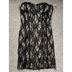 LUSH Corset Strapless Dress - Size S